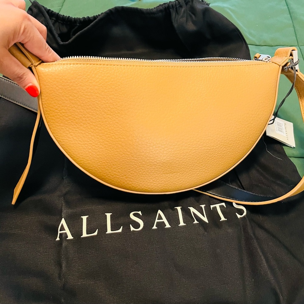 All Saints Crescent Crossbody Bag